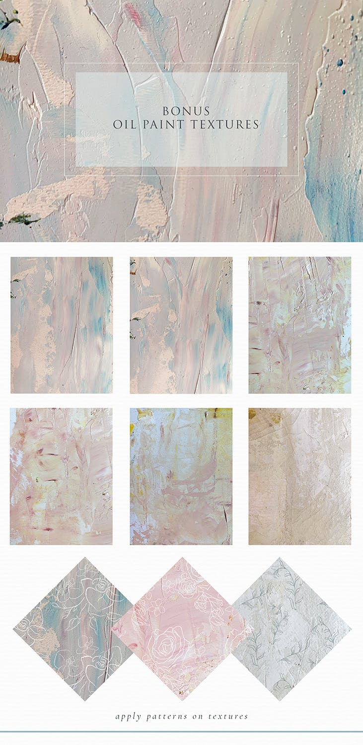 线绘花卉手绘图案超级素材包[3GB] Line Drawing Floral Patterns ~ EPS, SVG, PAT, PNG插图(7)