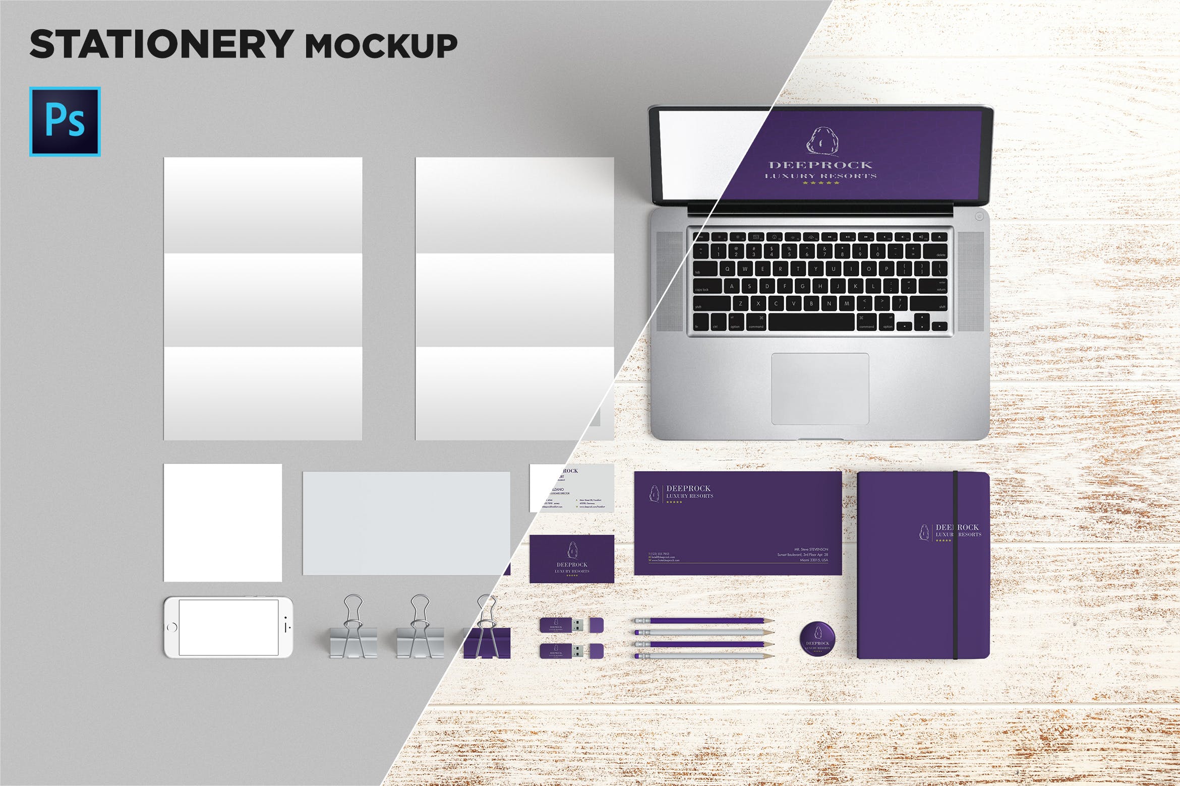 品牌VI标识设计企业办公文具素材库精选模板02 Brand Identity / Stationery Mockup 02插图