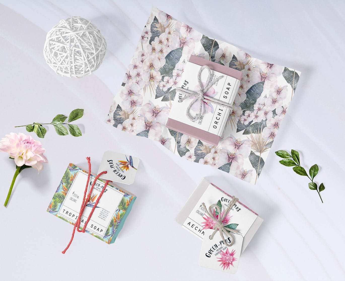 热带夏季主题水彩手绘图案套装 Tropical summer watercolor set插图(6)