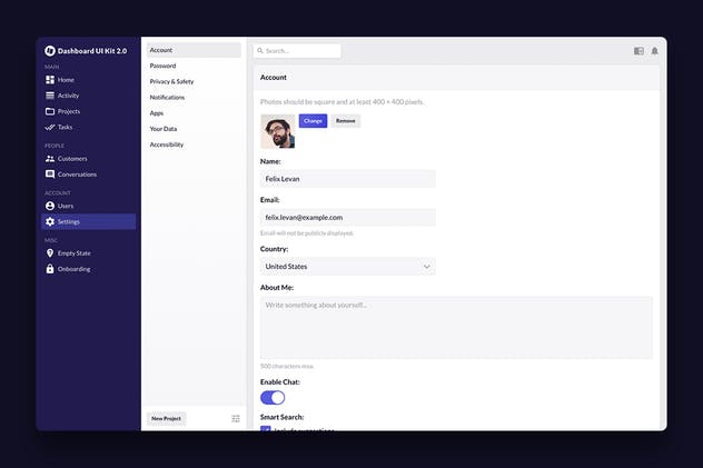 超级数据统计报表UI套件 Dashboard UI Kit 2.0插图(11)