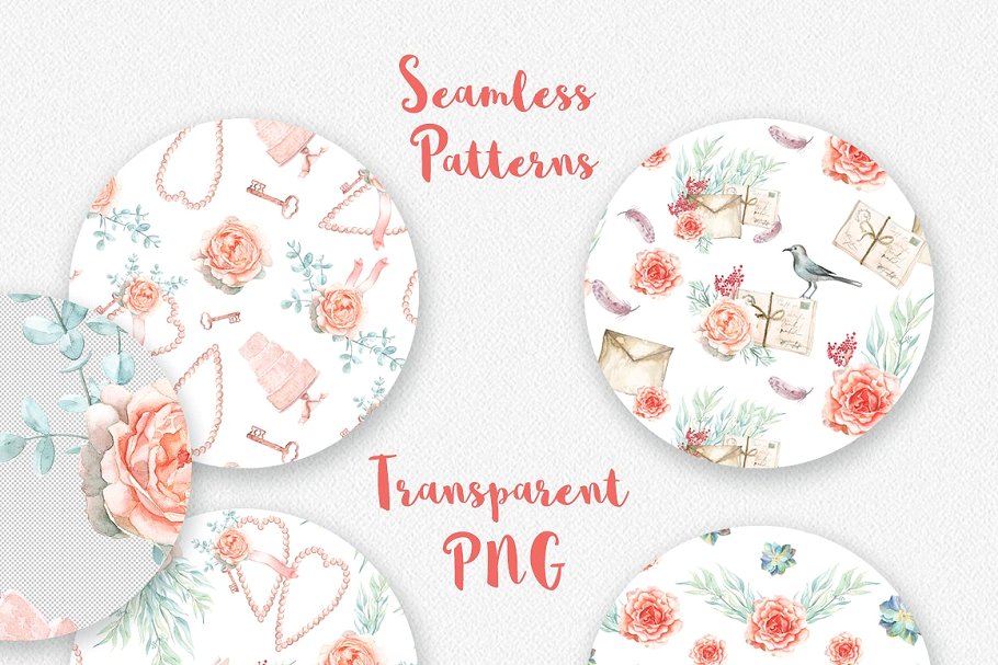 春天别致水彩插画素材 Watercolor Chic of Spring插图(5)