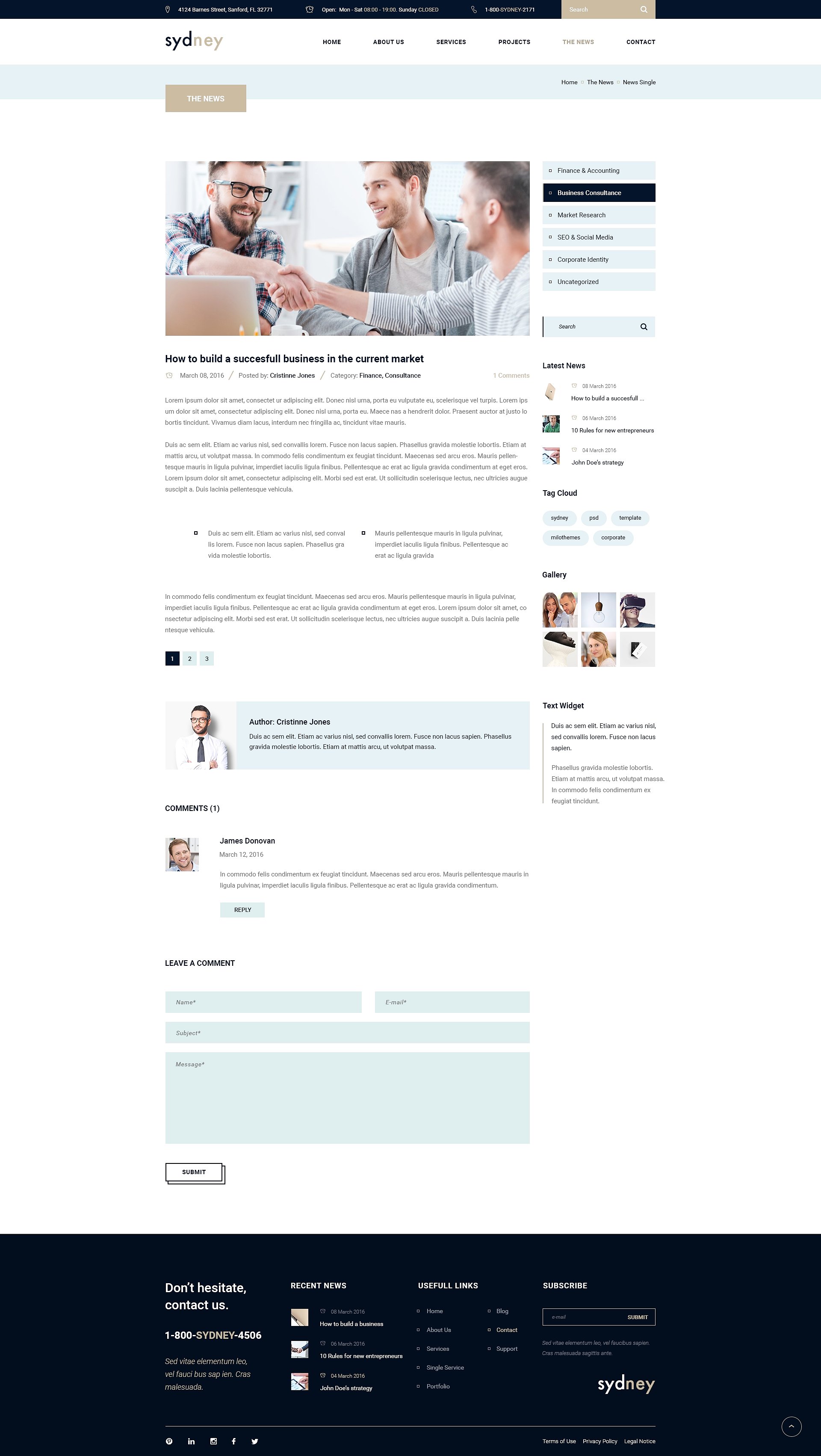 金融咨询类企业网站 PSD 模板 Sydney- Premium Finance Business PSD插图(12)