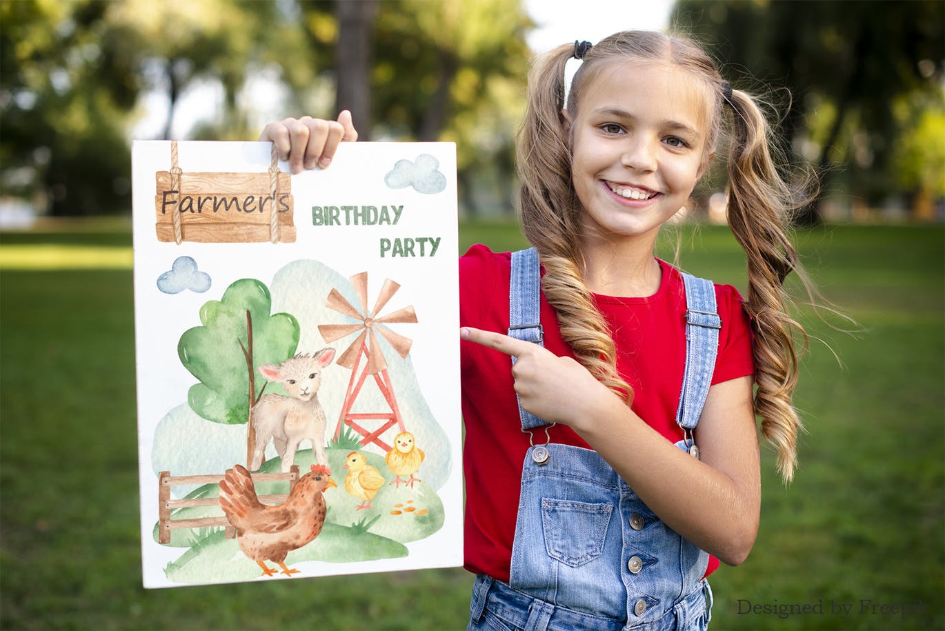 可爱农场动物水彩剪贴画素材包 Watercolor cute farm animals. Collection clipart插图(7)