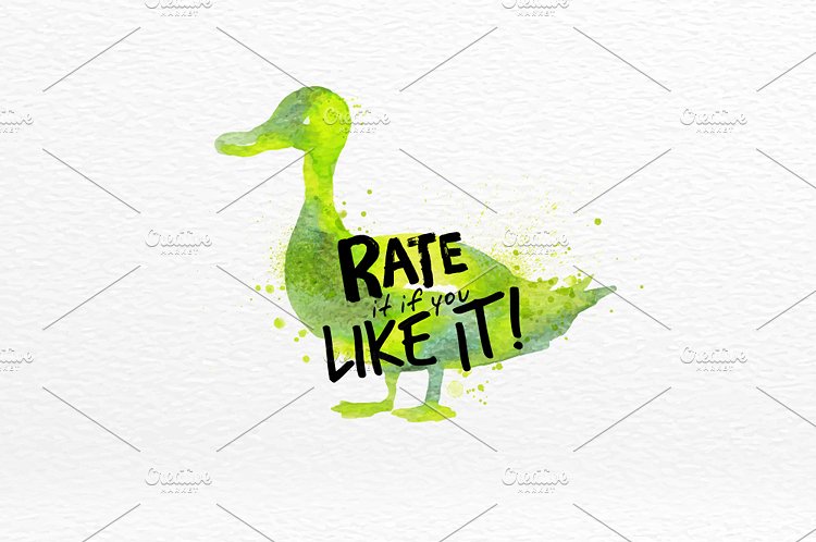 水彩动物图形素材合集 Watercolor Animals插图(5)