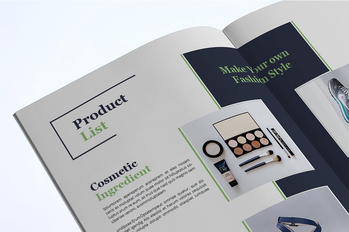 时装订货画册/新品上市产品素材库精选目录设计模板v1 Fashion Lookbook Template插图(12)