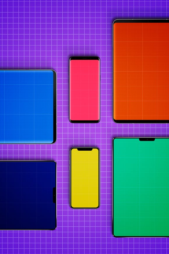 Android&iOS应用UI设计效果图样机模板v2 Android & iOS Mockup V.2插图(7)