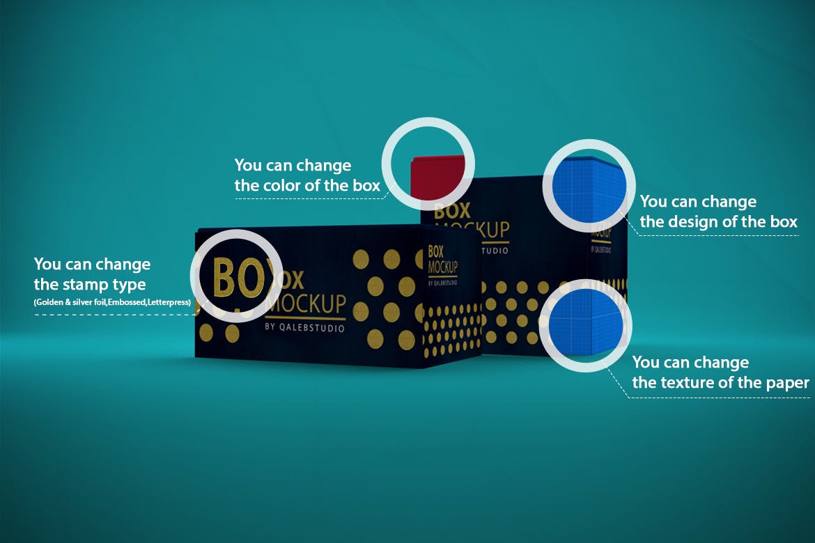 高端产品包装盒设计效果图样机模板 Boxes Mockup插图(1)