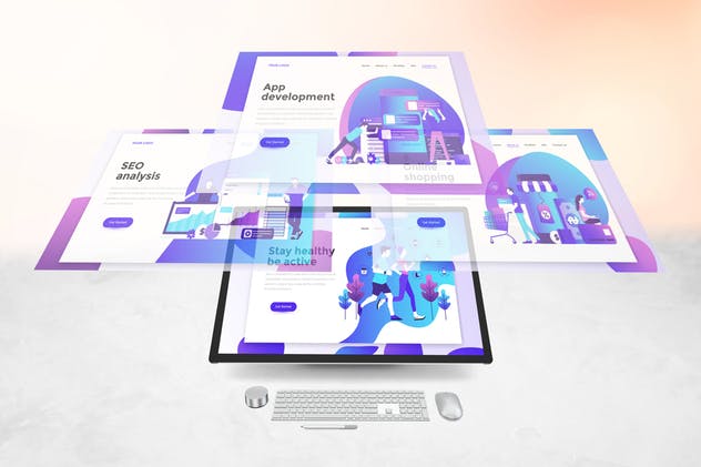 微软一体机电脑样机模板 Surface Studio Mockup V.2插图(2)