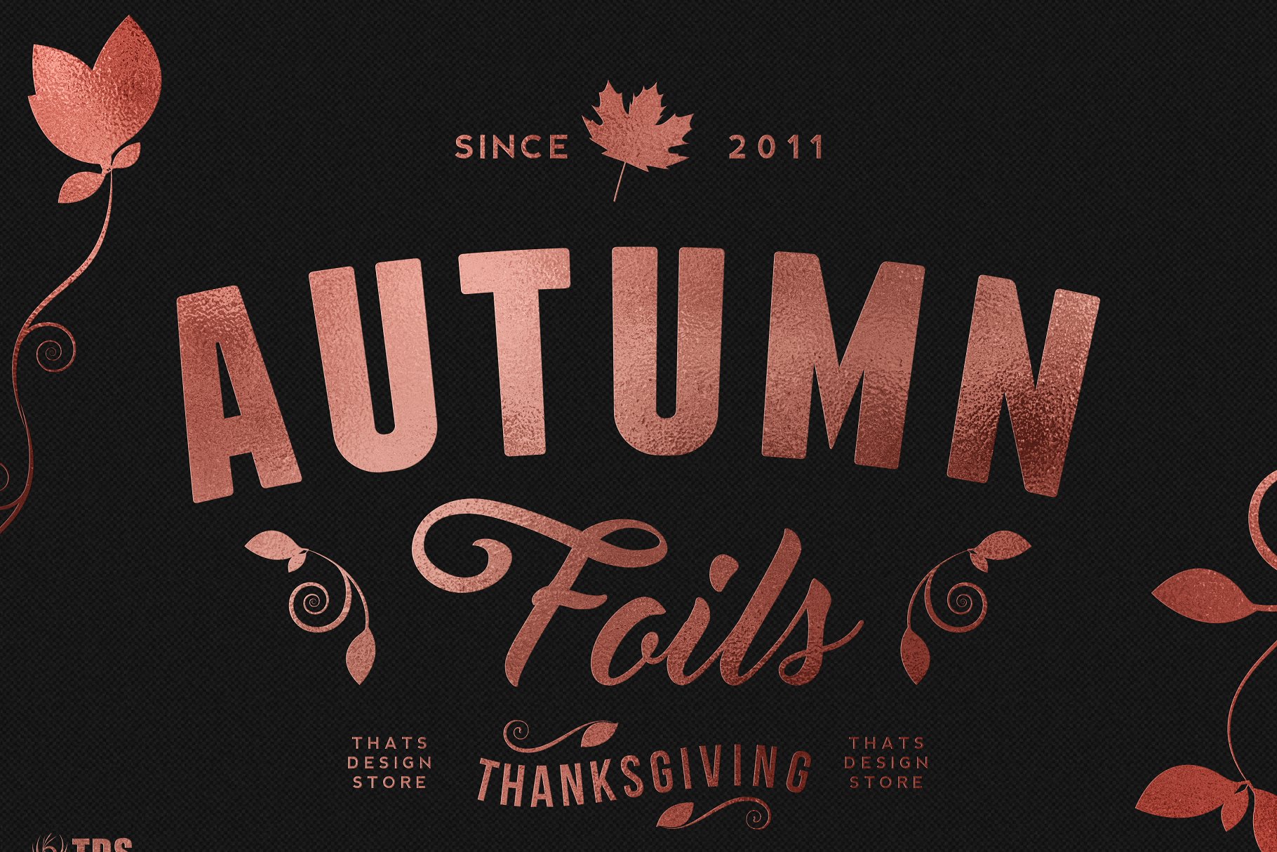 12秋季箔纹理+智能PSD模板 12 Autumn Foil Textures + Smart PSD插图(5)