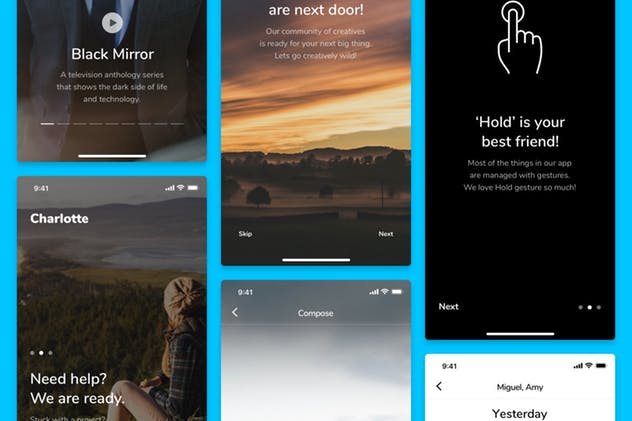 明亮和新鲜iOS UI工具包[PS&SKETCH] Charlotte iOS UI Kit插图(4)