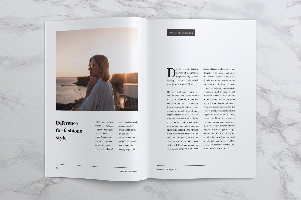 高端优雅时尚服饰杂志版式设计模板 BELEZA Fashion Magazines插图(7)