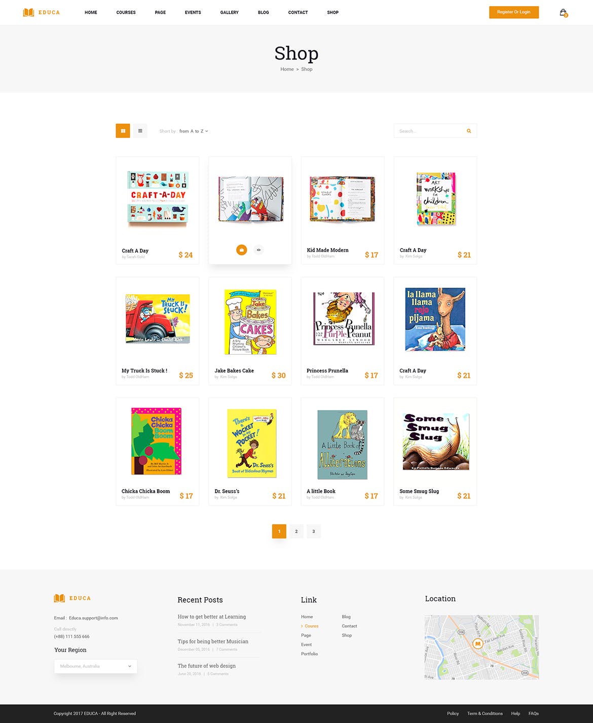 在线教育&网络课程主题网站设计PSD模板 EDUCA | Multiconcept Education & Courses PSD Templ插图(11)