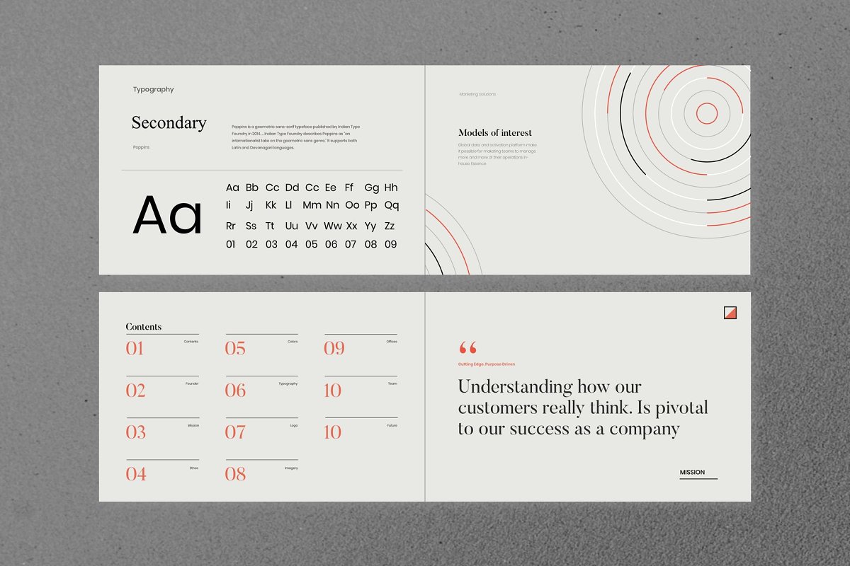 素材库下午茶:现代时尚品牌必备品牌指南手册模板插图(5)