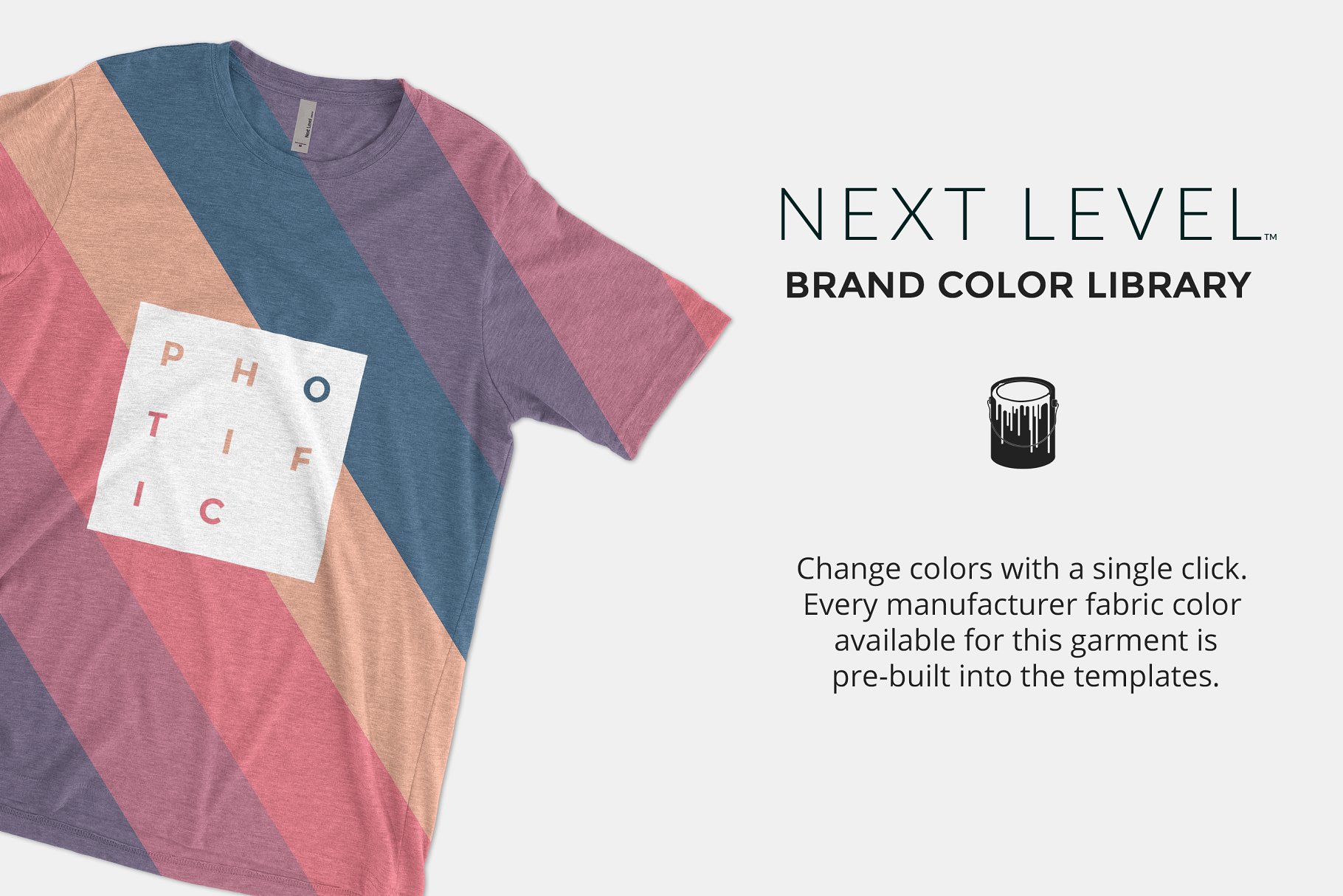 棉织男士T恤样机模板 Next Level 6200 Poly/Cotton Crew插图(2)