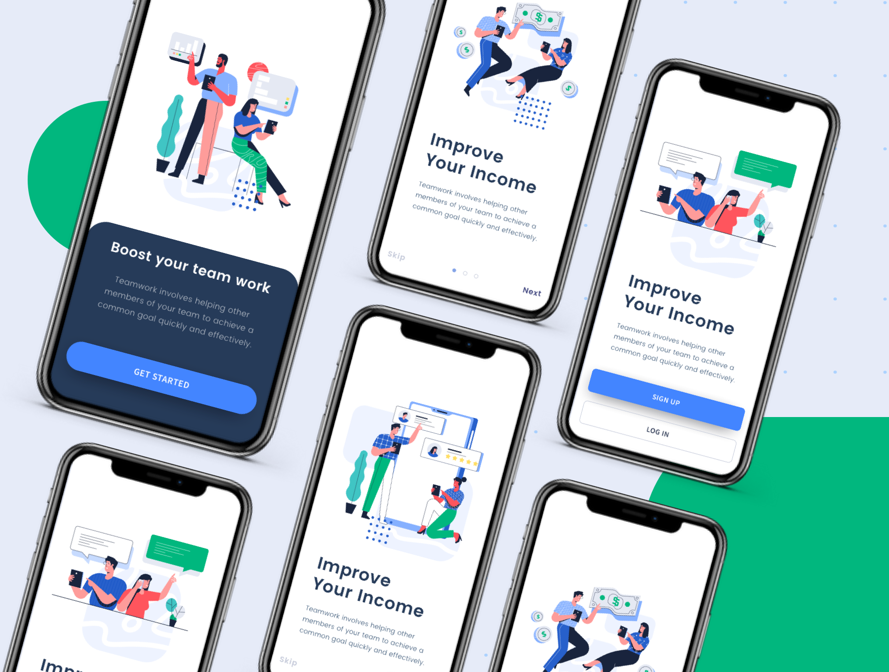 素材库下午茶：电子商务网站设计矢量插画集插图(2)