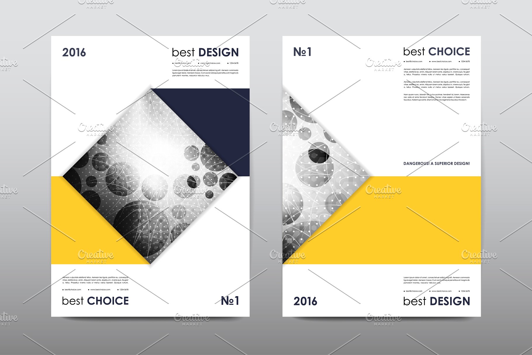 50+企业画册模板合集 50+ Business Brochures Bundle插图(44)