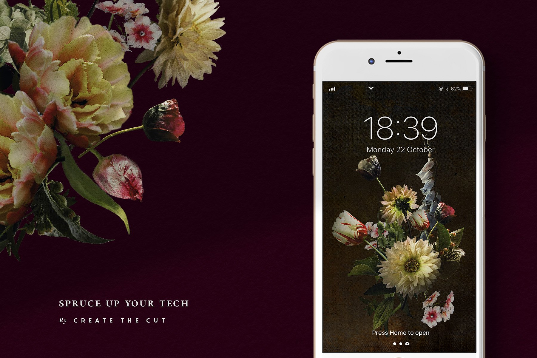 复古风格花卉透明背景剪贴画 Limited Edition – Black Diamond插图(7)