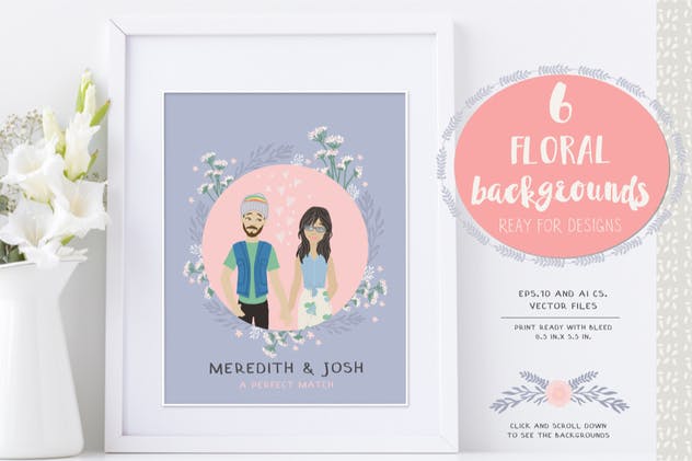 水彩卡通人物形象设计工具 Custom Character Creation Kit插图(13)