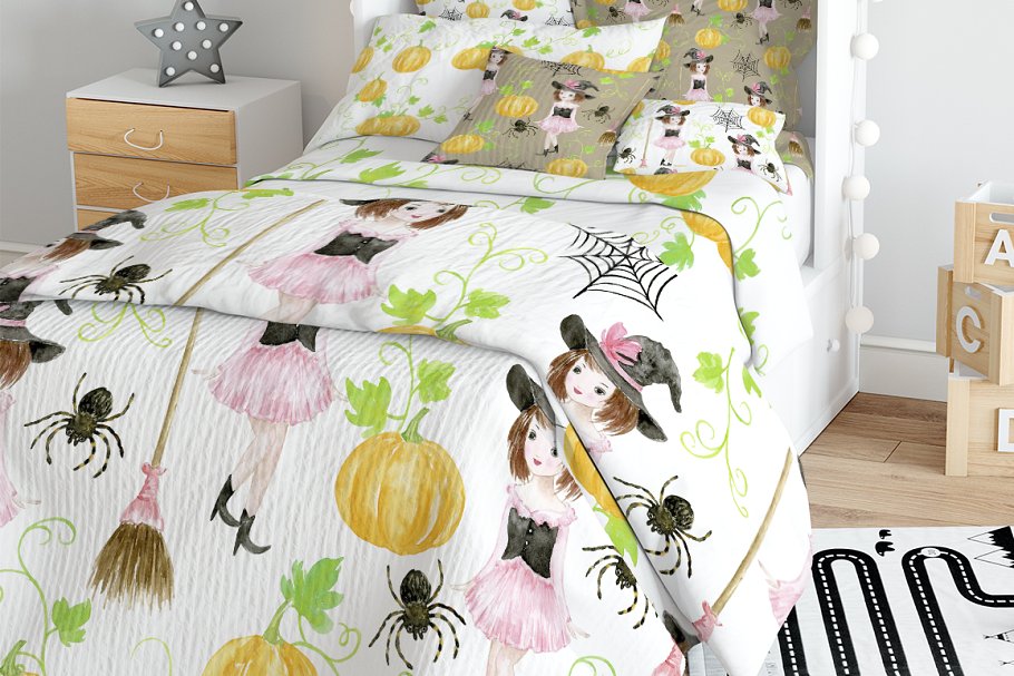 水彩小女巫设计套装 Watercolor Little Witch Design Kit插图(7)