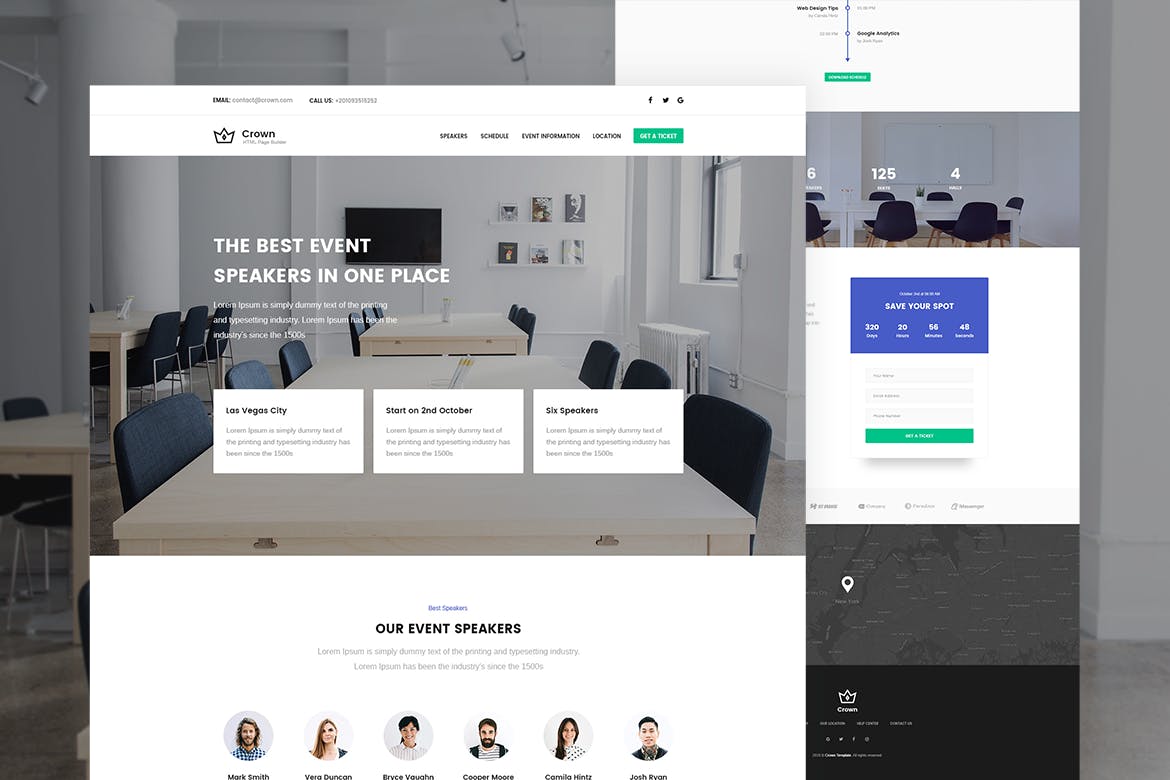 多用途网站设计模板UI套件大合集 Crown | Multi-Purpose PSD Template插图(5)