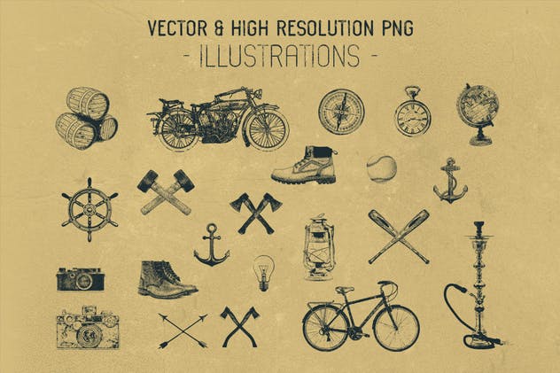 经典复古英文字体 Habanos Retro Font插图(7)