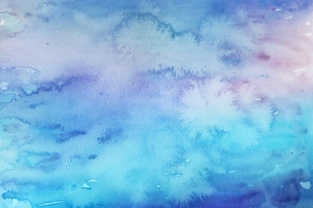 冬天冰雪水彩背景套装Vol.2 Winter Watercolor Backgrounds 2插图(2)