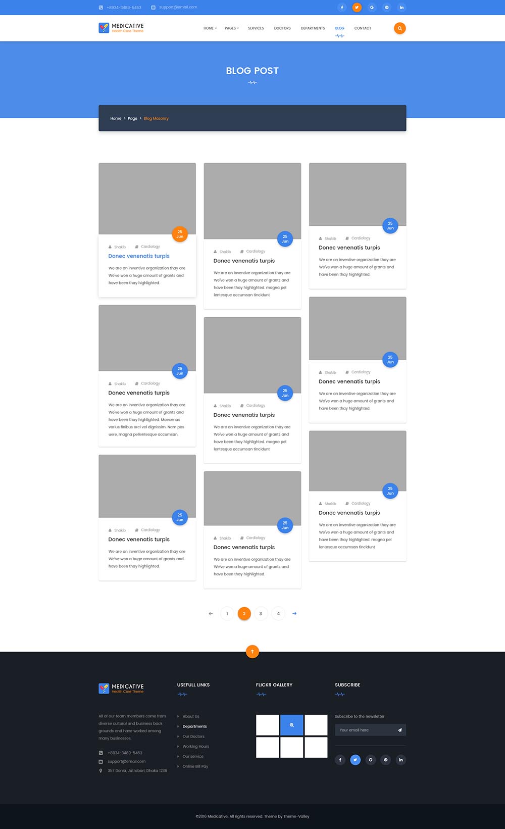 一套完美的医疗健康网站设计模板 Medical Website Template插图(15)