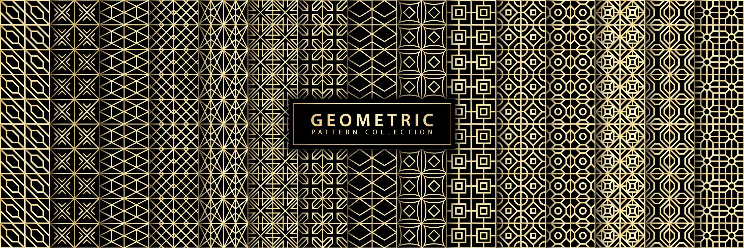 高端大气震撼的时尚商业商务土豪金金色渐变黑金质感奢华轻奢底纹背景纹理大集合插图