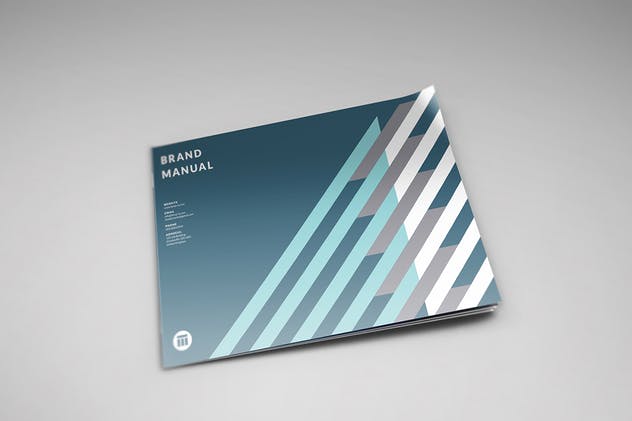 A4横向摄影画册宣传册样机 A4 Landscape Brochure Mockups插图(9)