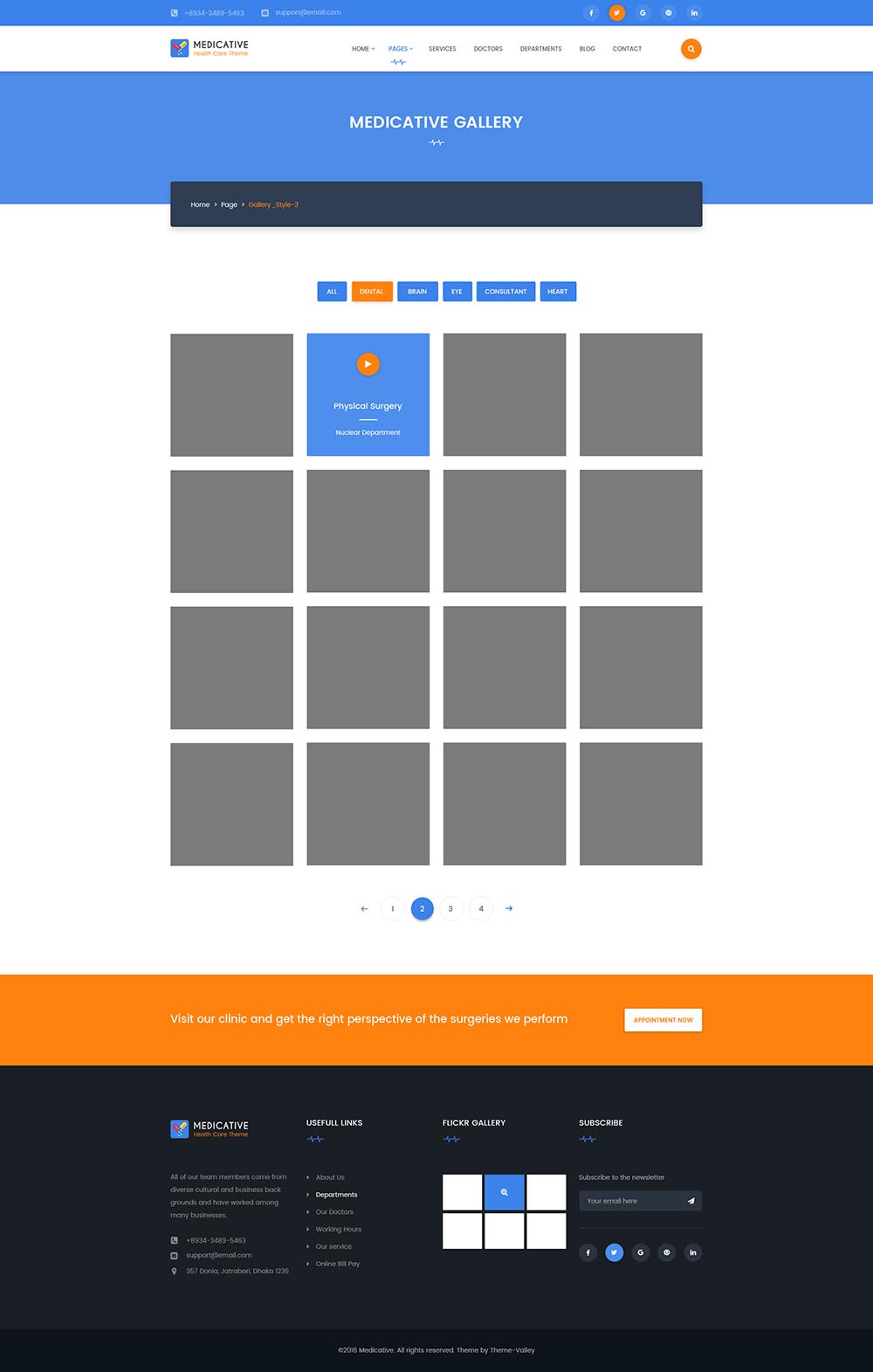 一套完美的医疗健康网站设计模板 Medical Website Template插图(10)