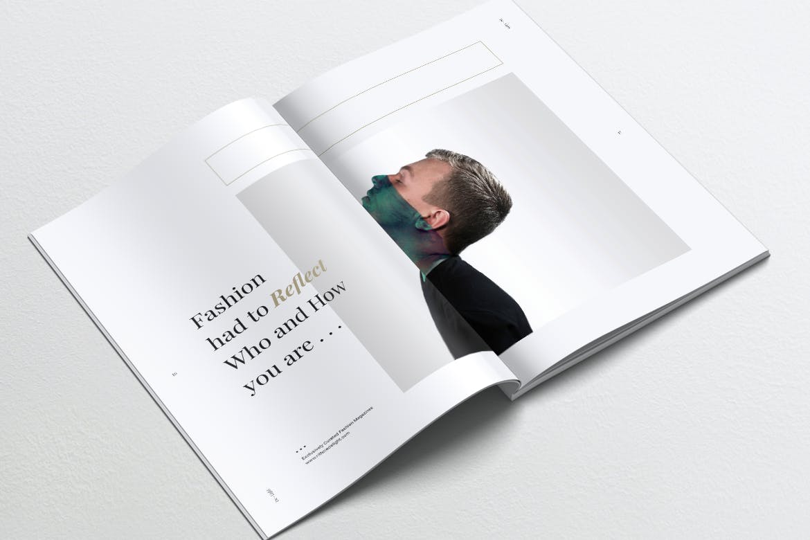 时尚服装品牌产品目录/画册设计模板 DE LIGHT Minimalist Fashion Magazine插图(7)