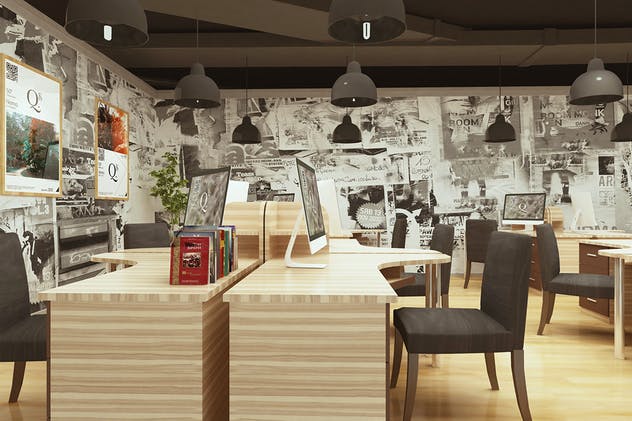 复古高档办公室品牌场景样机 Vintage Office Branding Mockups插图(11)