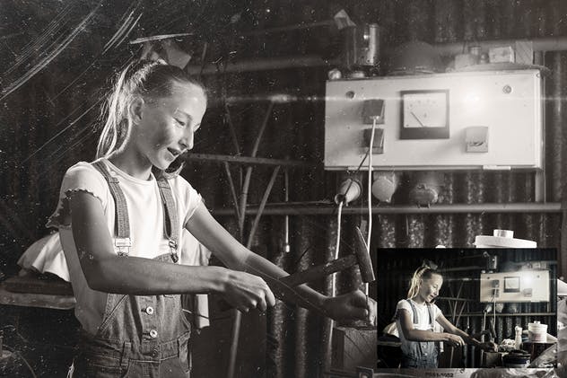 30款尘埃和划痕照片效果处理叠层纹理 30 Dust & Scratch Overlay Textures插图(1)