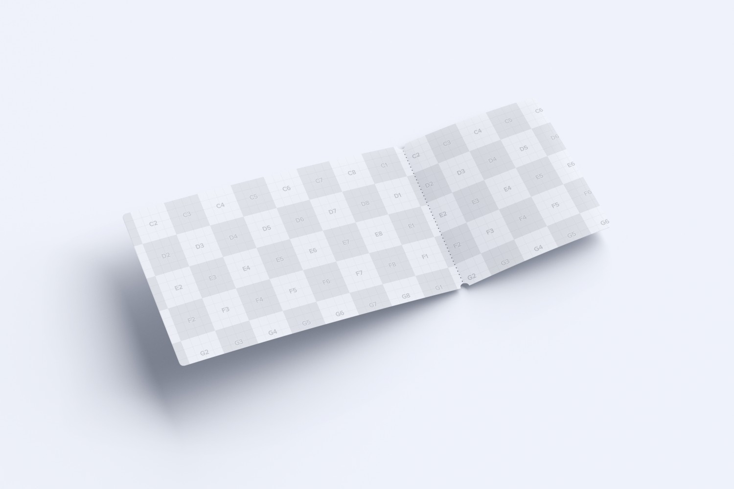 门票入场券设计微折叠效果图样机素材库精选v01 Event ticket mockup 01插图(1)