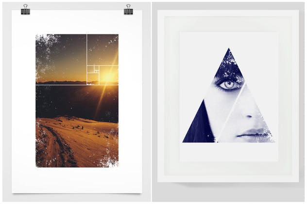 几何图形蒙版纹理素材 Textured Geometric Masks插图(3)