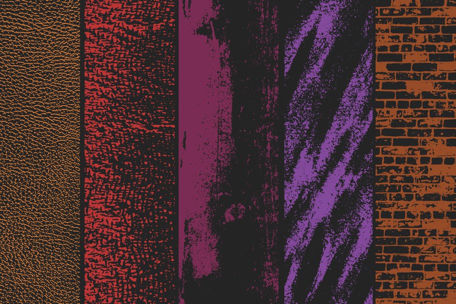 50款抽象半色调纹理合集 50 Vector Texture Pack插图(4)