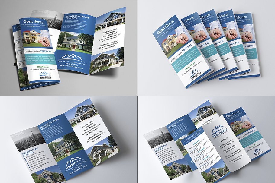 超级三折小册子模板合集 Trifold Brochure Big Bundle插图(23)