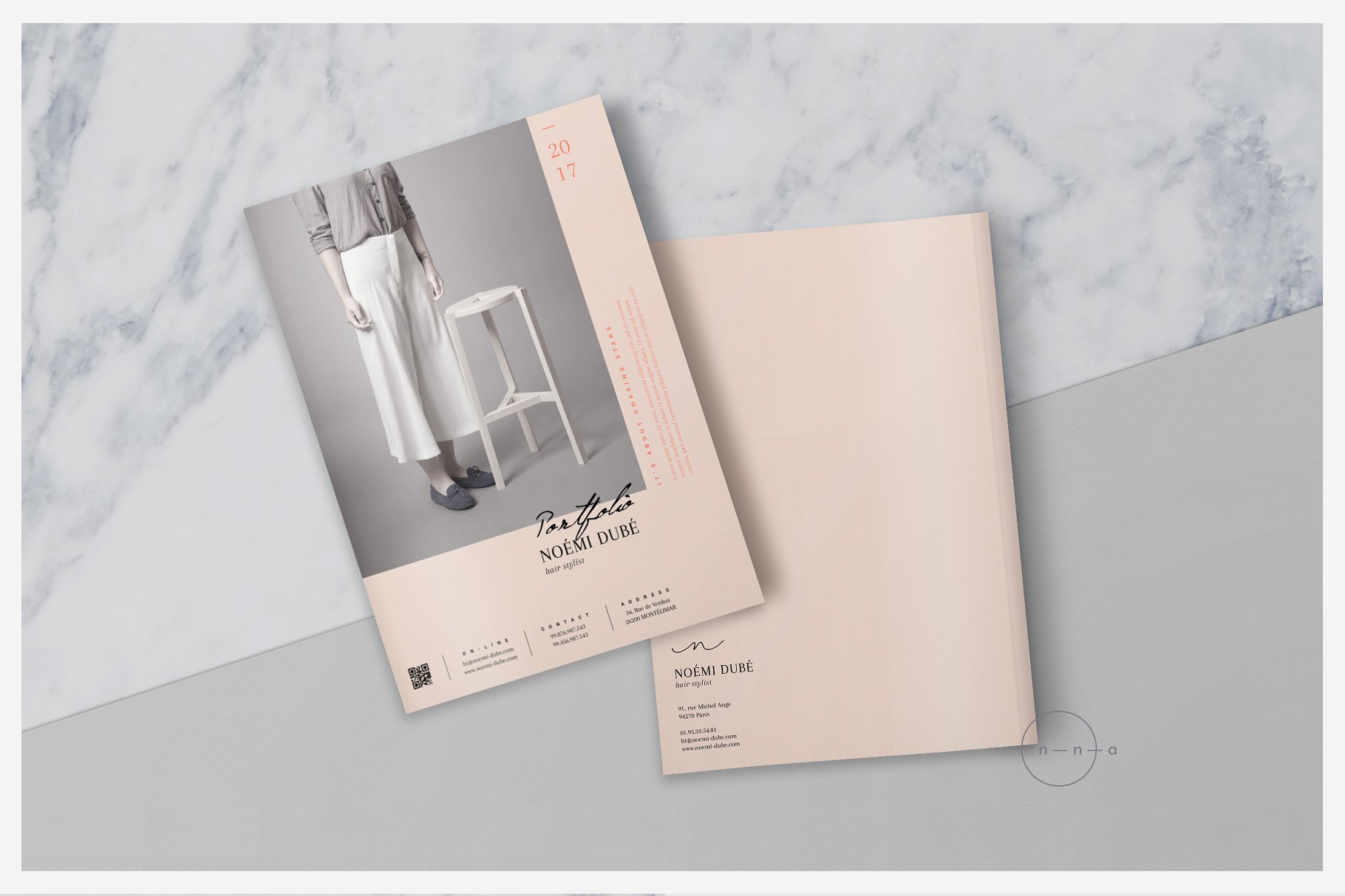 时尚创意类企业画册模板 Editorial Portfolio PSD • Noémi插图