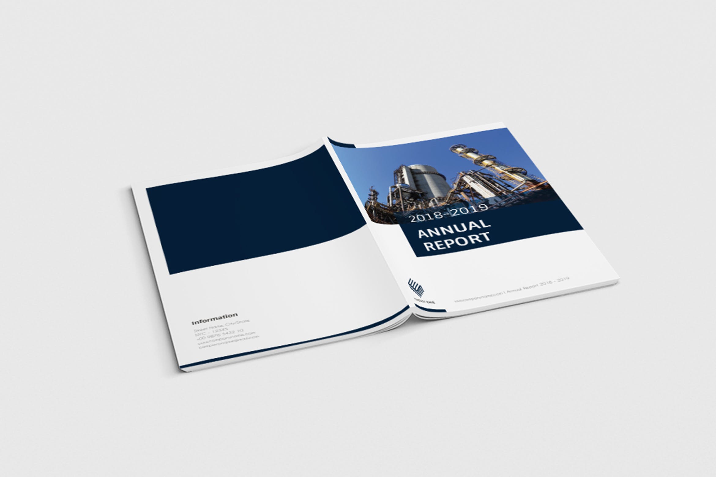 企业年度报告/年终总结报告设计模板 Annual Repot Company Name插图
