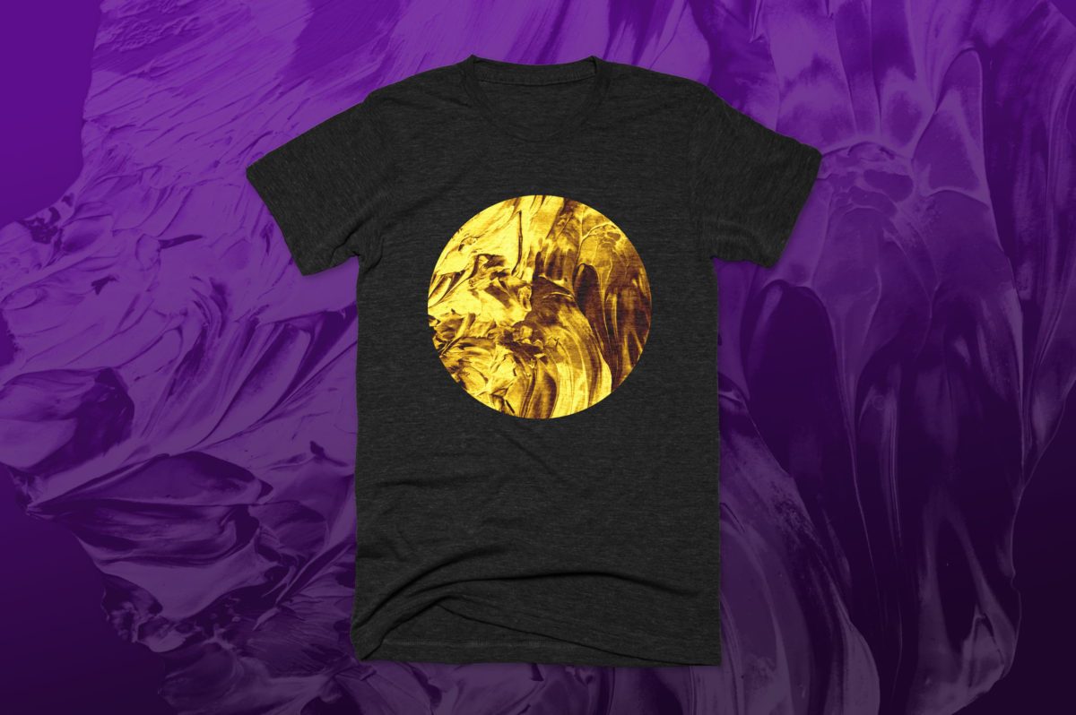 创意抽象纹理系列：金黄色颜料抽象纹理 Golden Paint插图(4)