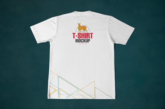 7组圆领时尚印花T恤服装设计样机 7 Round Neck T-Shirt Mockups插图(3)