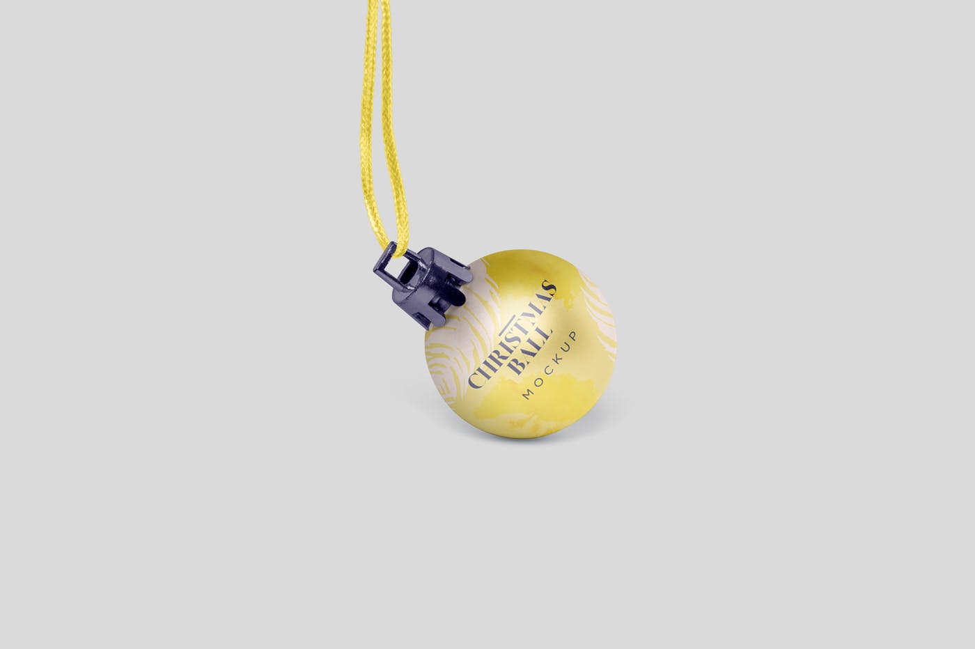 圣诞节装饰球节日氛围样机模板 Christmas Ball Mockup Set插图(4)