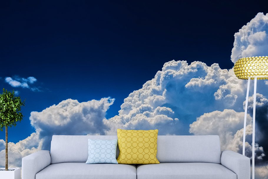 卧室&客厅相框画框样机大合集 10 x Interior Backgrounds 03插图(15)