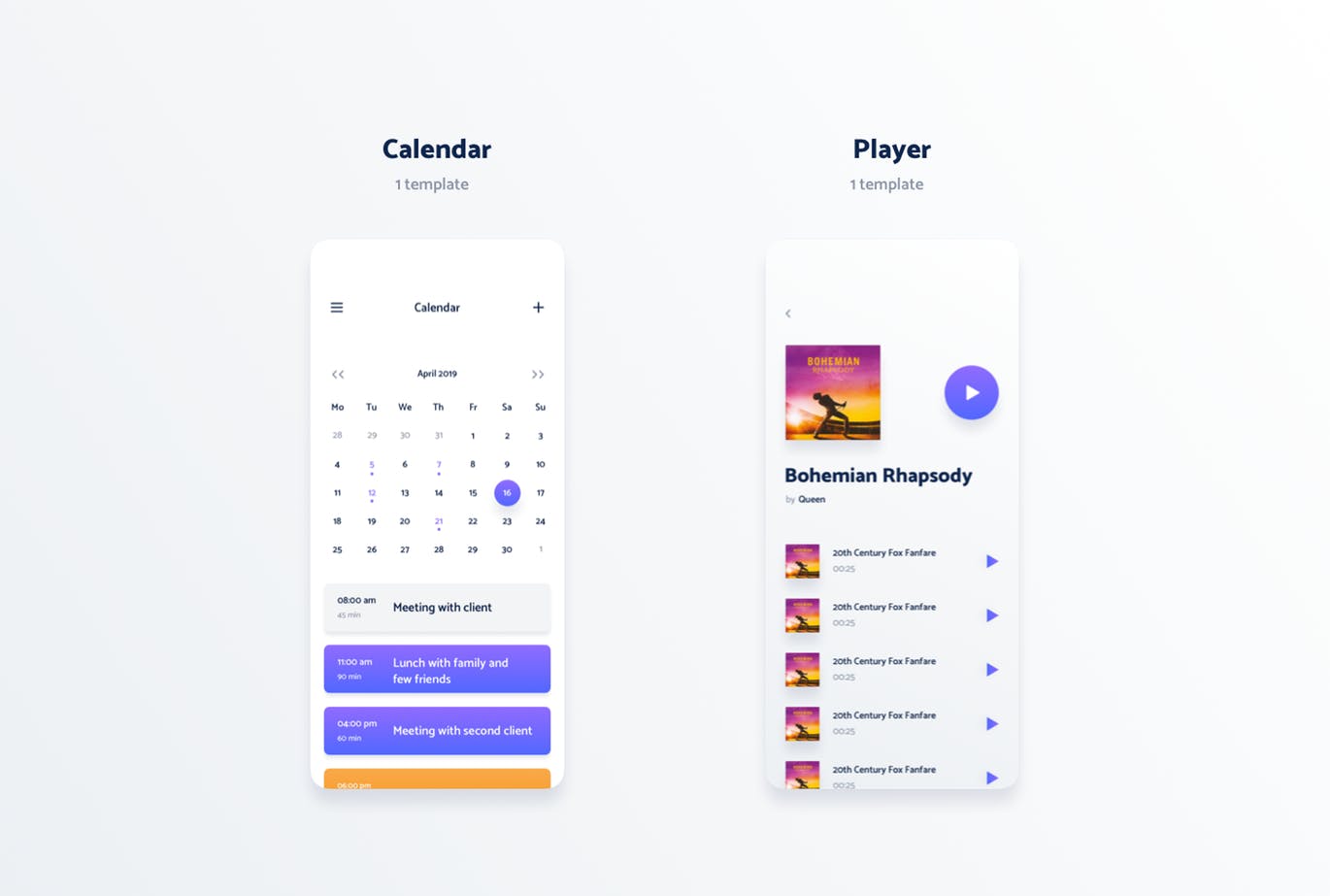极简主义设计风格APP应用UI设计素材库精选套件v2 Vol. 2 – Spojeeto Mobile App UI Kit插图(7)