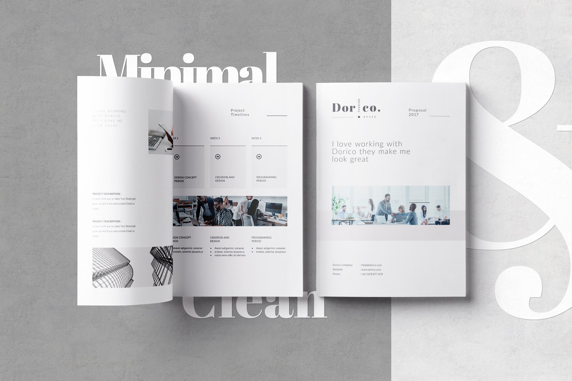 企业宣传画册设计模板 Proposal插图