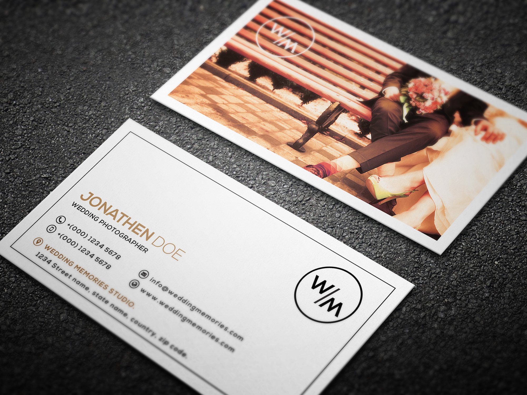 20个不同风格的适合高端摄影师的名片设计卡片邀请函设计模板插图(19)