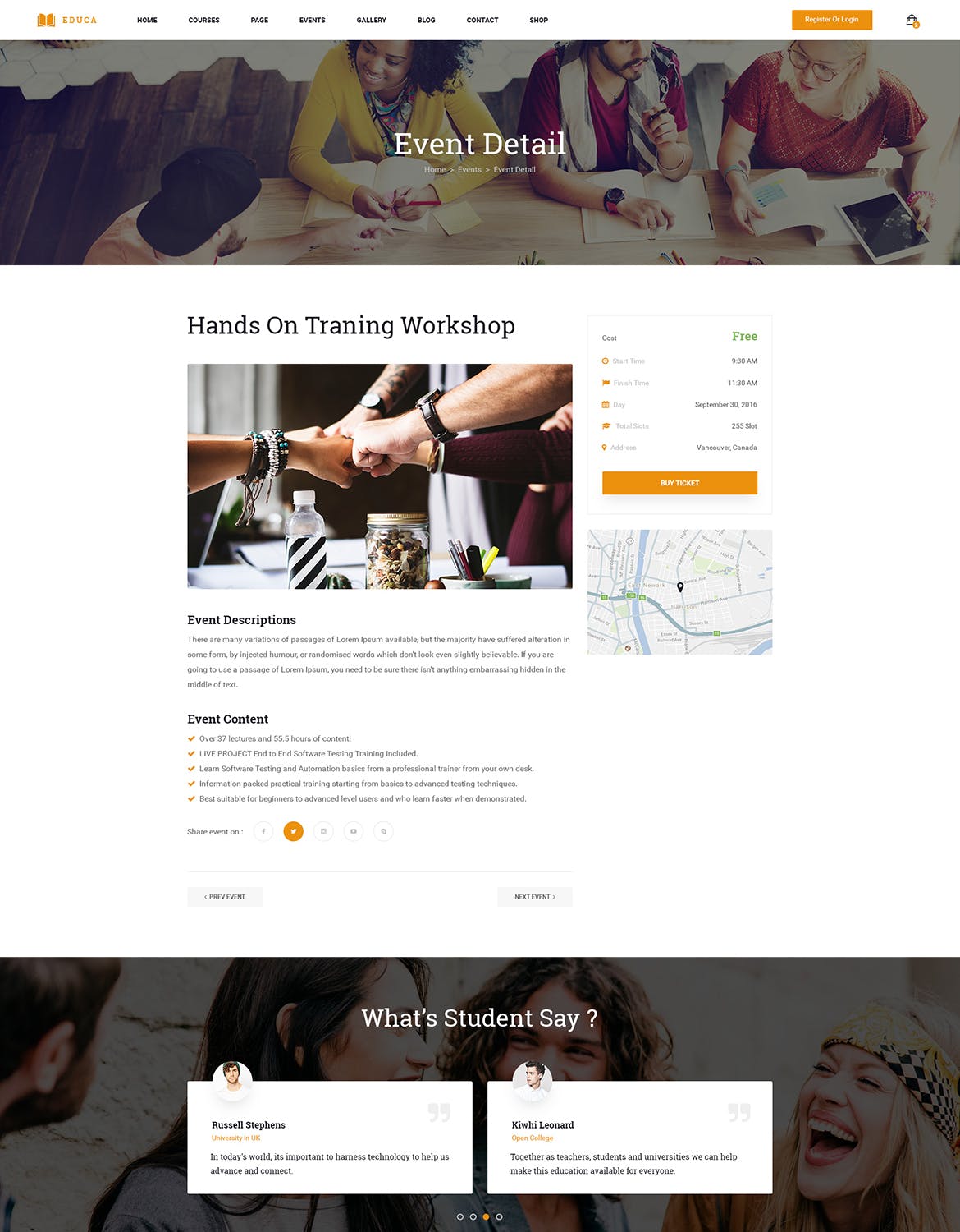 在线教育&网络课程主题网站设计PSD模板 EDUCA | Multiconcept Education & Courses PSD Templ插图(8)