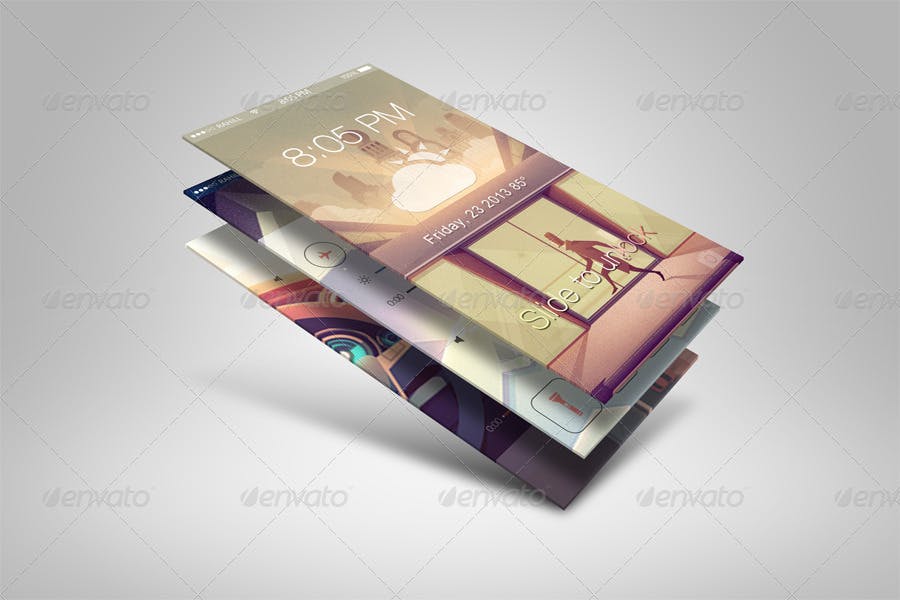 APP应用界面设计截图预览样机模板 Mobile App Screenshot Mockups插图(1)