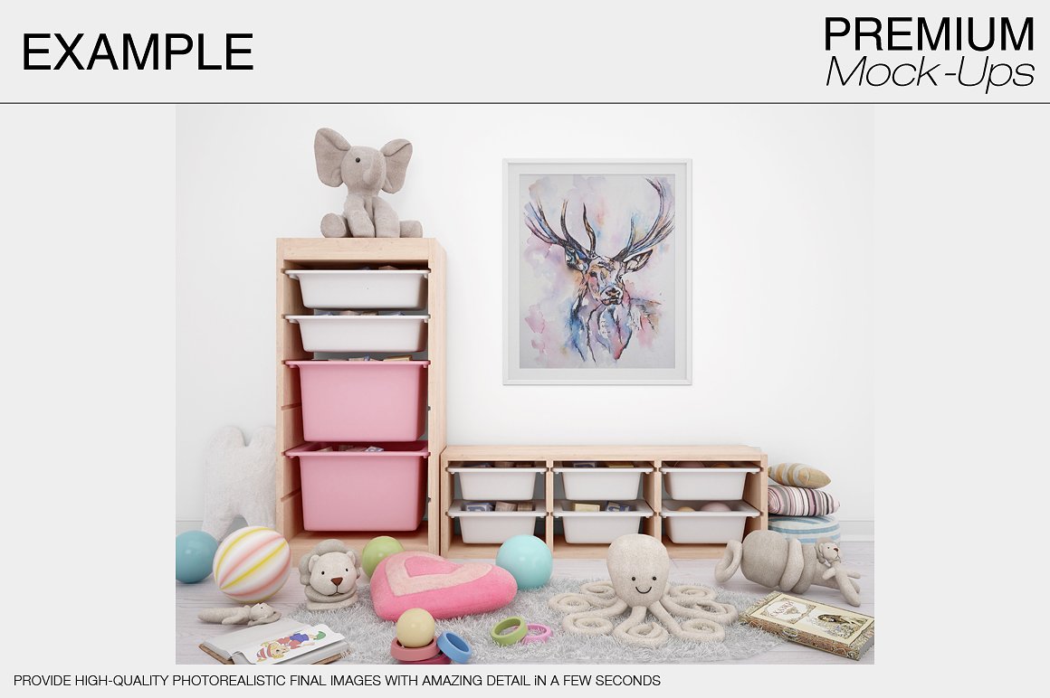 温馨可爱的孩子房间展示模型下载[psd]插图(8)