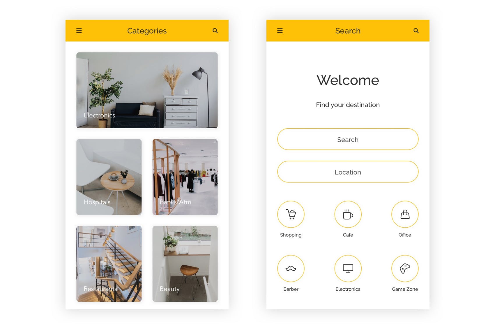 目录列表&黄页APP应用UI设计素材库精选套件 Directory – Listing Mobile App – Adobe Illustrator插图(5)